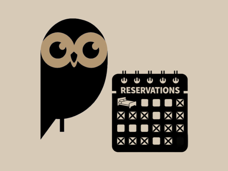 Logo La Chouette aide avec un calendrier des réservations.